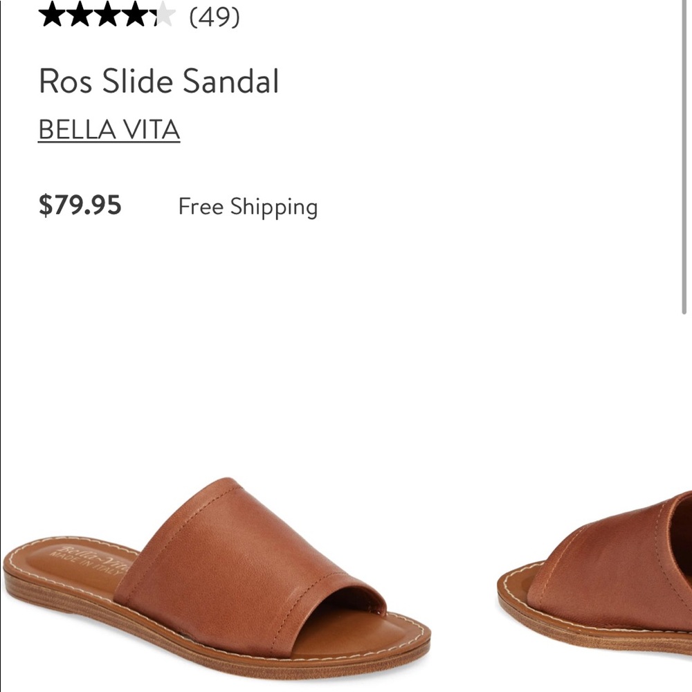 ❌ SOLD ❌ Brown Leather Slide Sandals - Picture 8 of 8